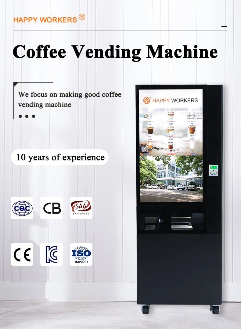 Indoor Coffee Vending Machine Commercial Water Dispenser